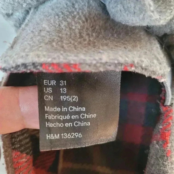 Girls H&M Grey Frill Pumps Size 13 US(31 EUR) - Picture 5 of 5